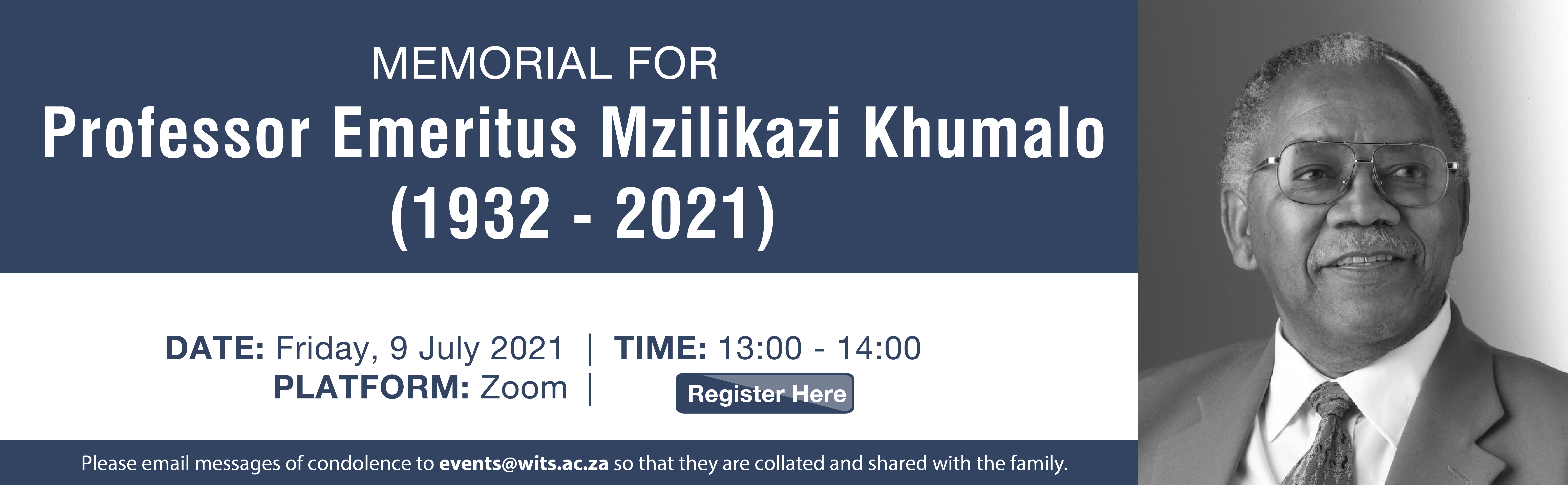 Memorial Service of Prof. Mzilikazi Khumalo